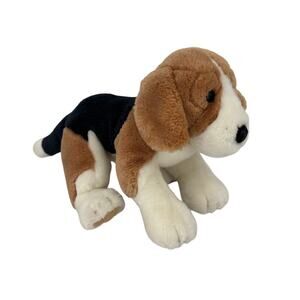 Gund Beagle Puppy Dog Plush Brown Black White with Collar 9 Inch Stuffed 13067
